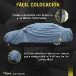 Cubre Auto Premium Tricapa Pvc-Felpa-Imp. Ideal Todo Tipo de Proteccion Frio-Heladas Altas Temperaturas Mascotas Y Todo tipo de imprevisto Larga Durabilidad  Cod. C700-XL 4.90 Mts. - Imagen 9
