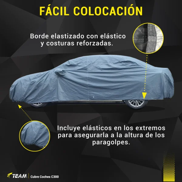 Cubre Auto Premium Tricapa Pvc-Felpa-Imp. Ideal Todo Tipo de Proteccion Frio-Heladas Altas Temperaturas Mascotas Y Todo tipo de imprevisto Larga Durabilidad  Cod. C700-XL 4.90 Mts. - Imagen 9