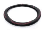 Cubre Volante Cuero Negro Premium Combinado Con Rojo 38 cm Cod. Cv3050-38-Cr - Imagen 3
