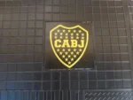 Cubre Alfombra Gruesa Goma Premium Flexible Con agarres/Abrojo al piso 3 Piezas Univ. Con Logo Boca Cod. 3044-BOCA