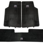 Cubre Alfombra Gruesa Goma Premium Flexible Con agarres/Abrojo al piso 3 Piezas Univ. Con Logo Chery Cod. 3044-CHERY
