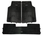 Cubre Alfombra Gruesa Goma Premium Flexible Con agarres/Abrojo al piso 3 Piezas Univ. Con Logo Ford Cod. 3044-FO