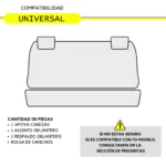 Funda Bastonne Material Cuero Automotor Nro1 con Molde Real Para Pick up Cabina Simple Todo enterizo  Cod. PU-05-N - Imagen 3