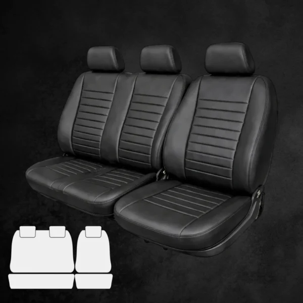 Funda Bastonne Material Cuero Automotor Nro1 Con Molde Real Para Vehiculos Butaca Butacon Cabina Simple Cod. PU-11-N - Imagen 2