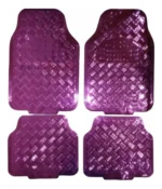 Cubre Alfombra Metalizadas Univ. 4 Piezas Importado Cod. 3046- Variedad en Color Metalizados Azul/Rojo/Negro/Cromado/Carbono/Lila/Rosa - Imagen 5